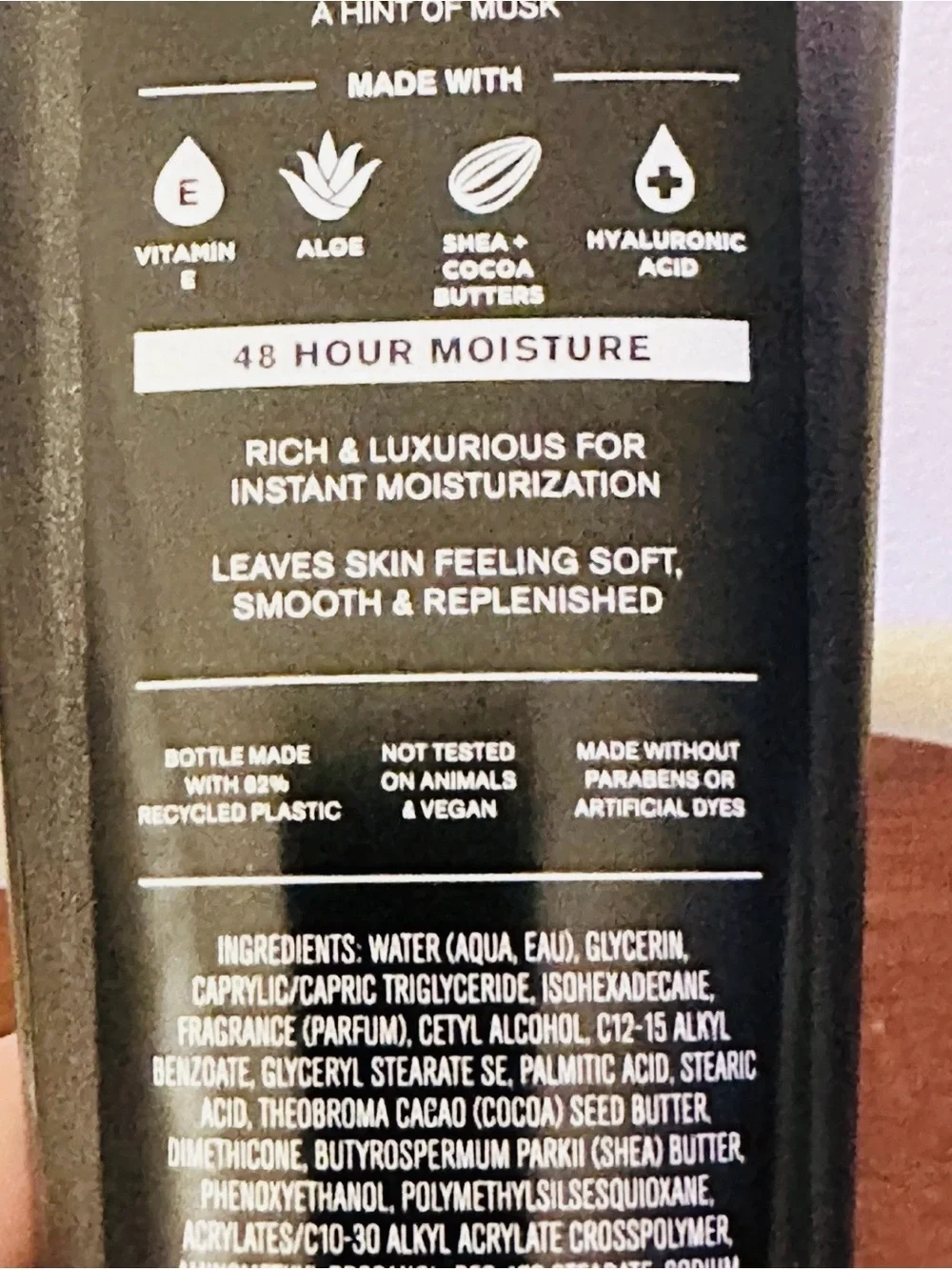 Bath & Body Works Noir Men's Shop Body Cream - Black and Gold